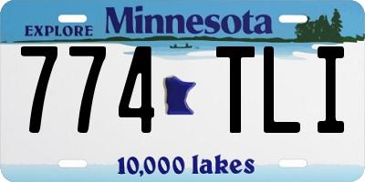 MN license plate 774TLI