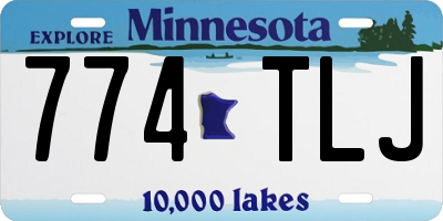 MN license plate 774TLJ