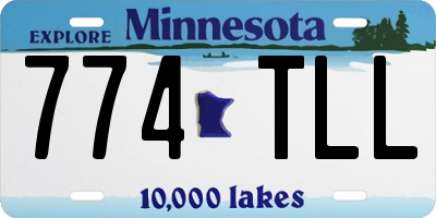 MN license plate 774TLL