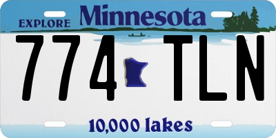 MN license plate 774TLN