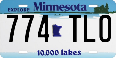 MN license plate 774TLO