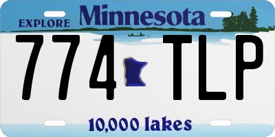MN license plate 774TLP