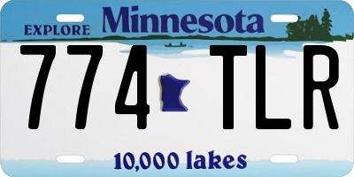 MN license plate 774TLR