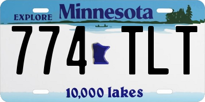 MN license plate 774TLT