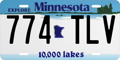 MN license plate 774TLV