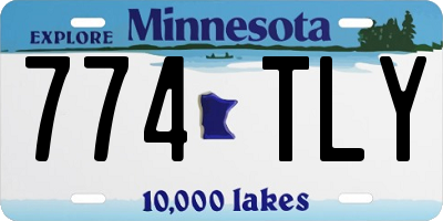 MN license plate 774TLY