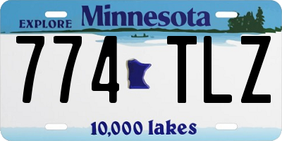 MN license plate 774TLZ