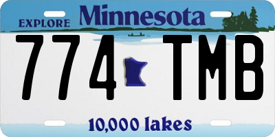 MN license plate 774TMB