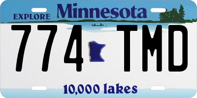 MN license plate 774TMD