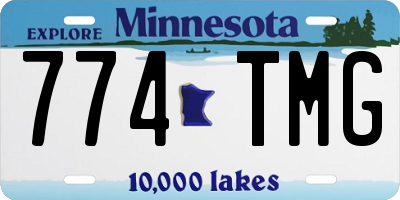 MN license plate 774TMG