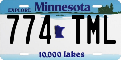 MN license plate 774TML