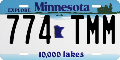 MN license plate 774TMM