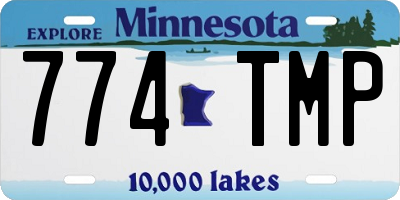 MN license plate 774TMP