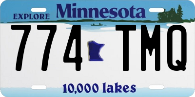 MN license plate 774TMQ