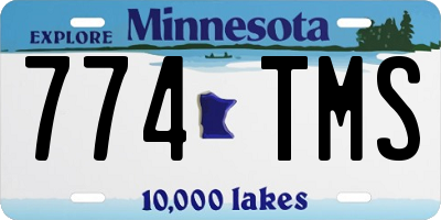 MN license plate 774TMS