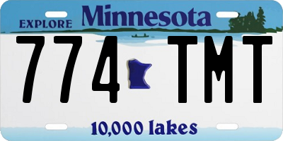 MN license plate 774TMT