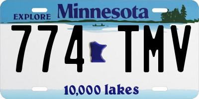 MN license plate 774TMV