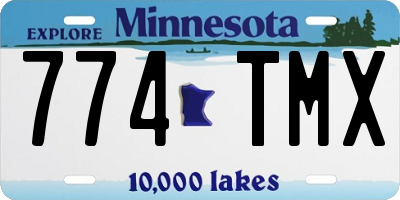 MN license plate 774TMX