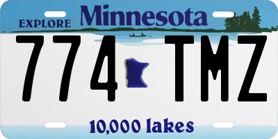 MN license plate 774TMZ