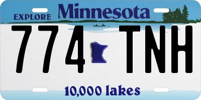 MN license plate 774TNH