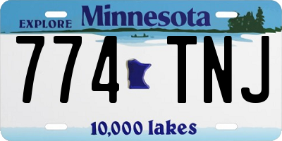 MN license plate 774TNJ
