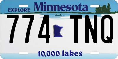 MN license plate 774TNQ