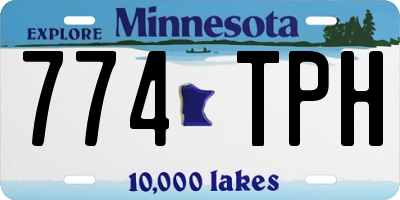 MN license plate 774TPH