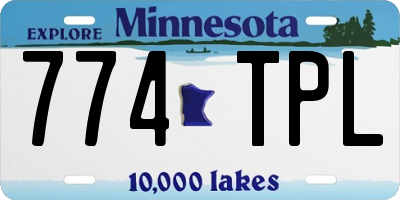 MN license plate 774TPL
