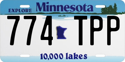 MN license plate 774TPP