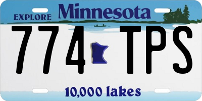 MN license plate 774TPS