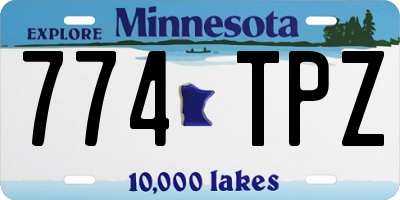 MN license plate 774TPZ