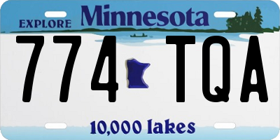 MN license plate 774TQA