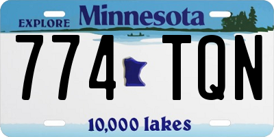 MN license plate 774TQN