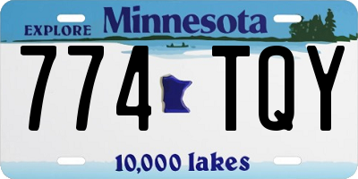 MN license plate 774TQY