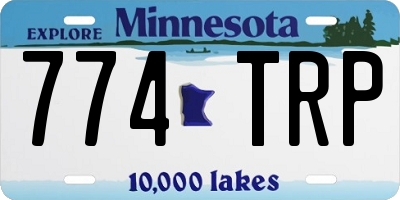 MN license plate 774TRP