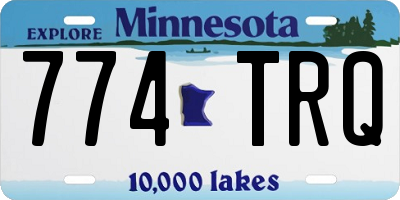 MN license plate 774TRQ