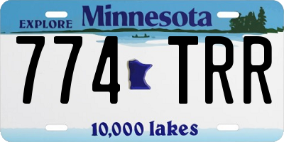 MN license plate 774TRR