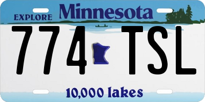 MN license plate 774TSL