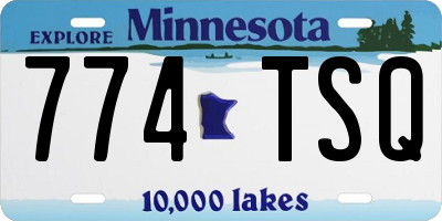 MN license plate 774TSQ