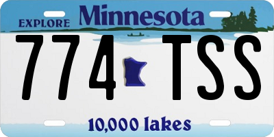 MN license plate 774TSS
