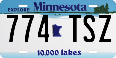 MN license plate 774TSZ