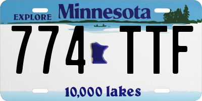 MN license plate 774TTF