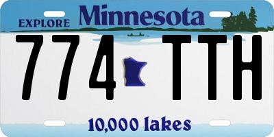 MN license plate 774TTH