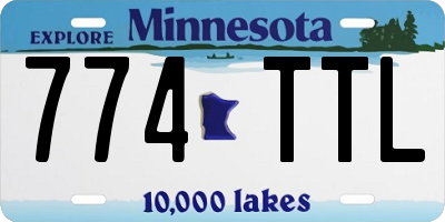 MN license plate 774TTL