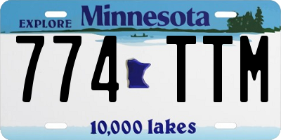 MN license plate 774TTM