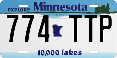 MN license plate 774TTP
