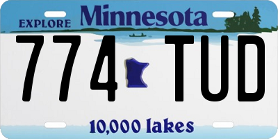 MN license plate 774TUD
