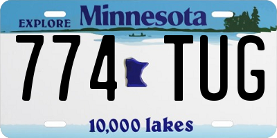 MN license plate 774TUG