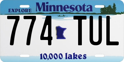 MN license plate 774TUL