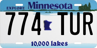 MN license plate 774TUR